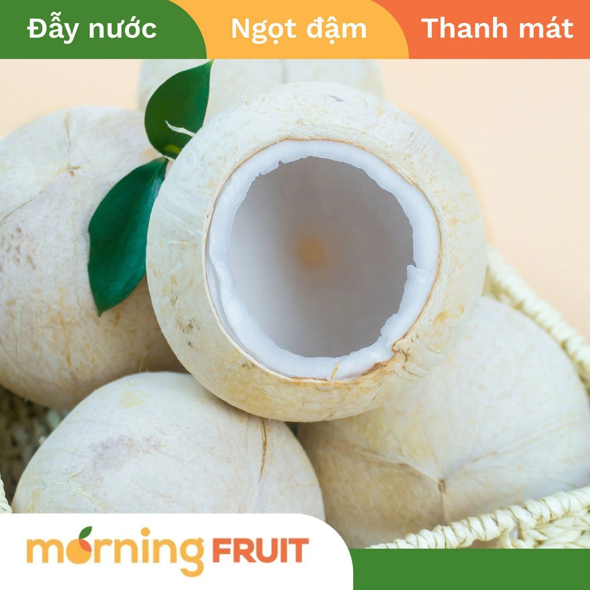 Dừa xiêm gọt trọc